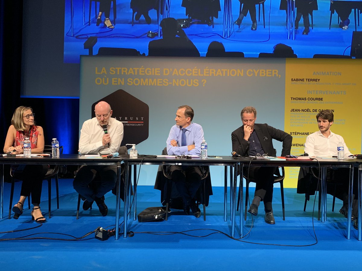 CdseParis's tweet image. 📣 Le CDSE présent à Lille pour le @FIC_eu 2021 !  Stéphane Volant  président du CDSE, participait mardi 07/09 à la conférence de rentrée d’@Hexatrust sur la stratégie d’accélération cyber