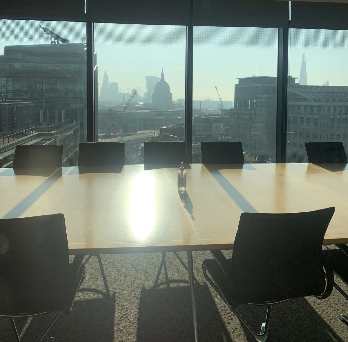 We will never get ‘board’ of this view - it’s great to be back in the London office!