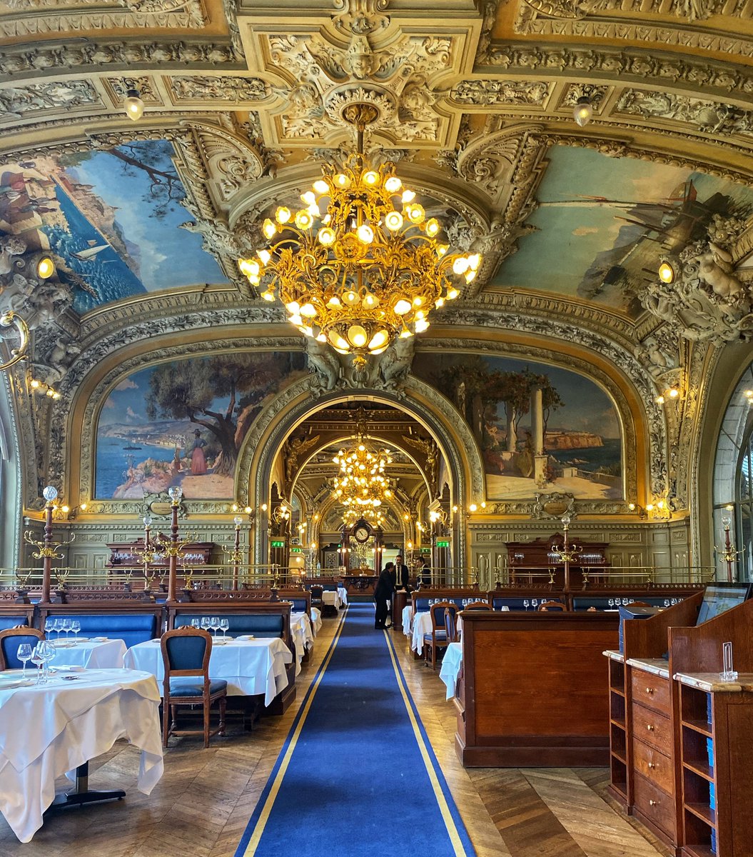 lifefrance's tweet photo. Daily #PhotoOfTheDay from #France 120 years old this year - the station cafe, le Train Bleu at Gare de Lyon Paris 😍
#thegoodlifefrance https://t.co/IkDfyGIHJc