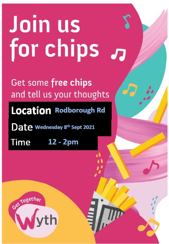 wythenshawe_chg's tweet photo. Come join us for some chips &amp; a chat today! Our van will be visiting Rodborough Rd at 12-2pm. Please come along, we want to hear your thoughts! #GetTogetherWyth #Wythenshawe #WCHG @WCHGgetInvolved https://t.co/cveyWRaADz