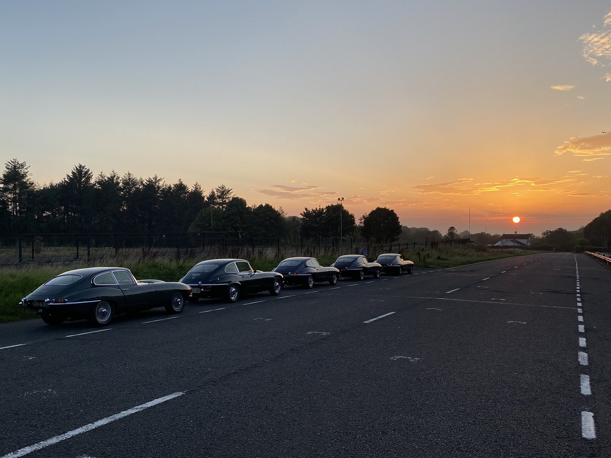 Dundrod circuit at dusk #JEC #E Type Jaguar