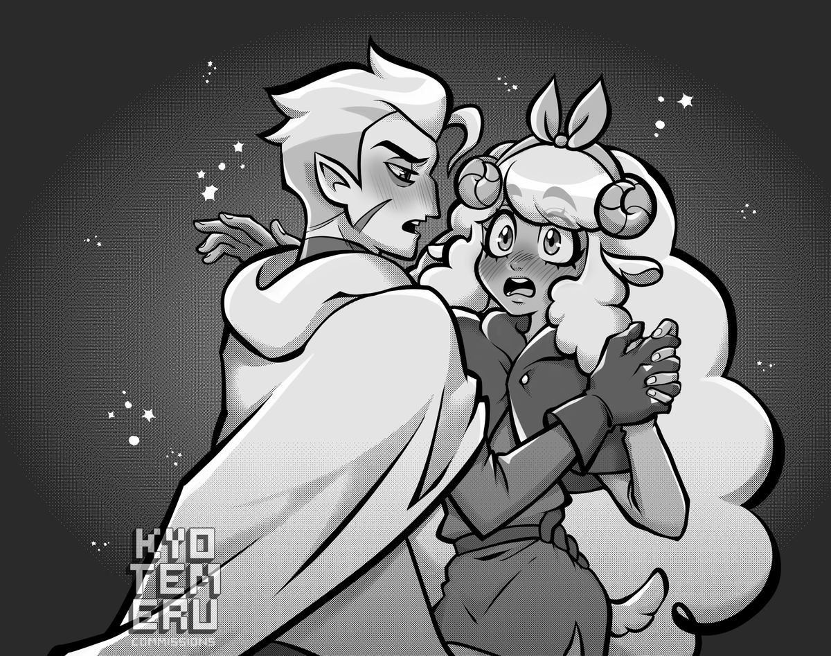 Art commission!
finally got to do em' b&amp;w style (`∇'ゞ 