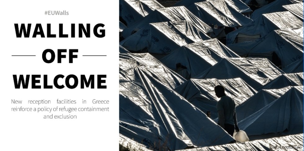 1 year after, walls, fences &amp; restriction of movement are the reality. New reception facilities in #Greece reinforce a policy of refugee containment &amp; exclusion #NoMoreMorias #EUwalls #MigrationEU