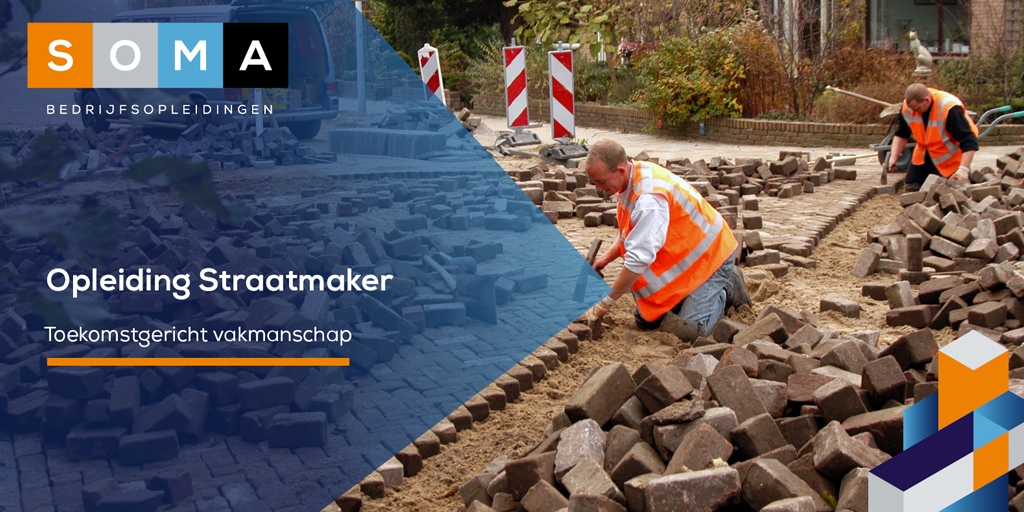 SOMABedrijfsopl's tweet photo. De 1 jarige opleiding tot straatmaker volg je naast je werk. De lessen worden gegeven op zaterdagen. Meer hierover weten? Download dan de brochure via https://t.co/QIJgdDNlGR #straatmaker #opleiding https://t.co/Vk9Y56dKnz