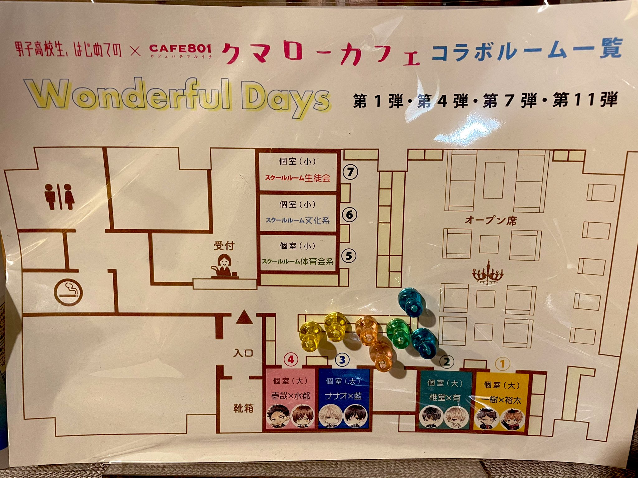 Ginger Berry Rt Cafe801info 本日はクマローカフェ 第2期 Colorful Daysの設営日です 1期が終わるさみしさでいっぱいでしたが 2期の期待感で感情がいそがしいです さようなら Wonderful Days ありがとう クマローカ Twitter