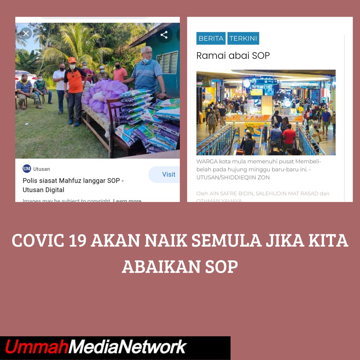 UmmahMediaNet's tweet photo. COVIC 19 Akan Naik Semula JIKA Kita ABAIKAN SOP

Pautan :
https://t.co/afU629OEOk https://t.co/kn0v16hjAH