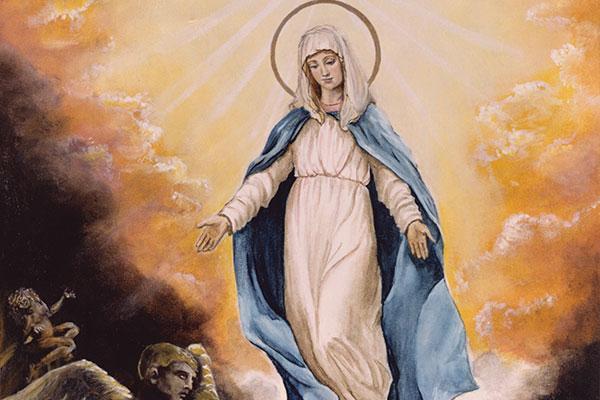 St. Bernard asks, Why does the Church name Mary Queen of Mercy? and answers, Because we believe that she opens the depths of the mercy of God, to whom she will, when she will, and as she will; so that not even the vilest sinner is lost, if Mary protects him.
