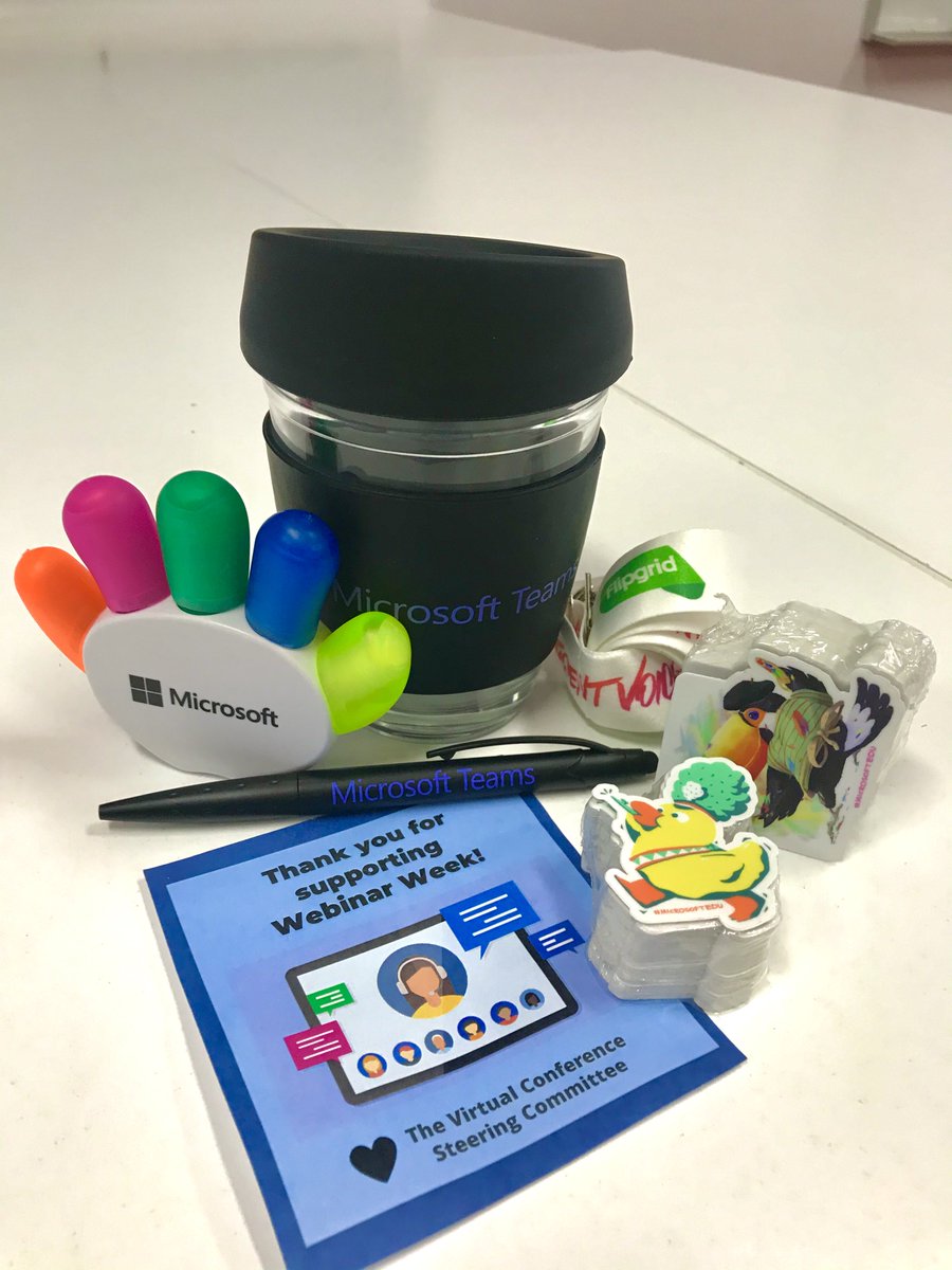 CEWADigitalTech's tweet image. CEWA hosted another successful Webinar Week in Microsoft Teams! Special thanks to our presenters and facilitators for donating your time and talents. We hope you enjoy your swag packs compliments of @MSAUedu #MicrosoftEDU