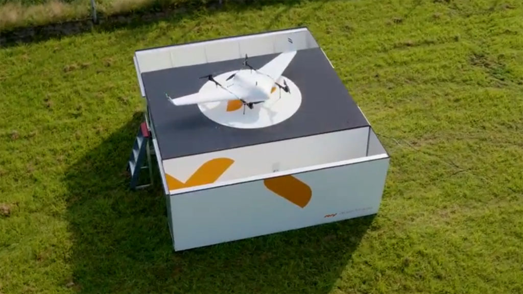 Brandweer maakt tweede testvlucht met lange afstand drone op de Veluwe