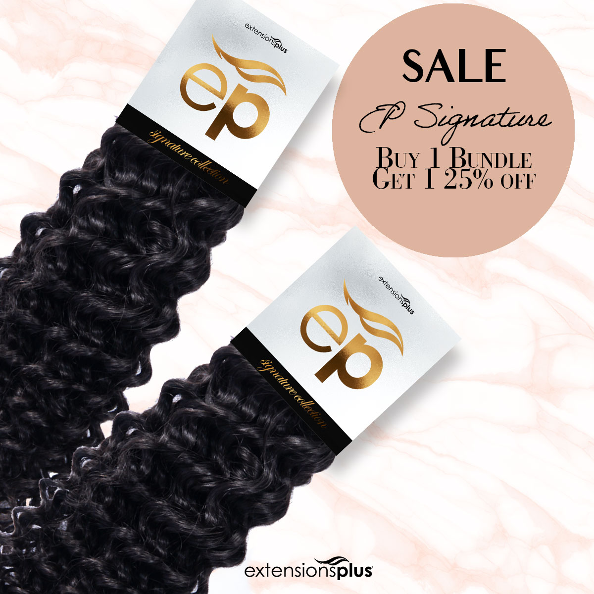 ExtensionsPlus's tweet photo. EP SIGNATURE Buy 1 Bundle &amp; Get 1 bundle 25% off.  https://t.co/2gRaGzuj59 #extensionsplus #sale #bundles #stylist #salon https://t.co/GDsEF51MA7