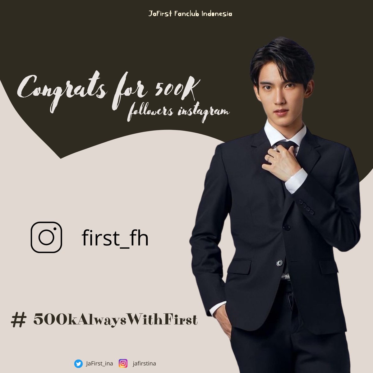 skyxoxo_xo's tweet photo. Congratulation First🐱❤️
#500kAlwaysWithFirst
#First_Chalongrat #FirstLoveIsU #รักแรกของเฟริสท์ #ด้อมจิ๋ว #DomJiw https://t.co/wmRJV0PBGi