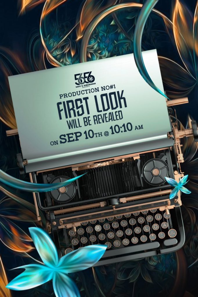 johnsoncinepro's tweet photo. .@Nakkhul_Jaidev's next with
#5656 Production No. 1 👍
First Look will be revealed on Sep 10th
at 10:10 AM⏳
Director #RGKrishnan 🎬
Produced by #DatoBSubaskaran 💰 https://t.co/AIIe56DUph