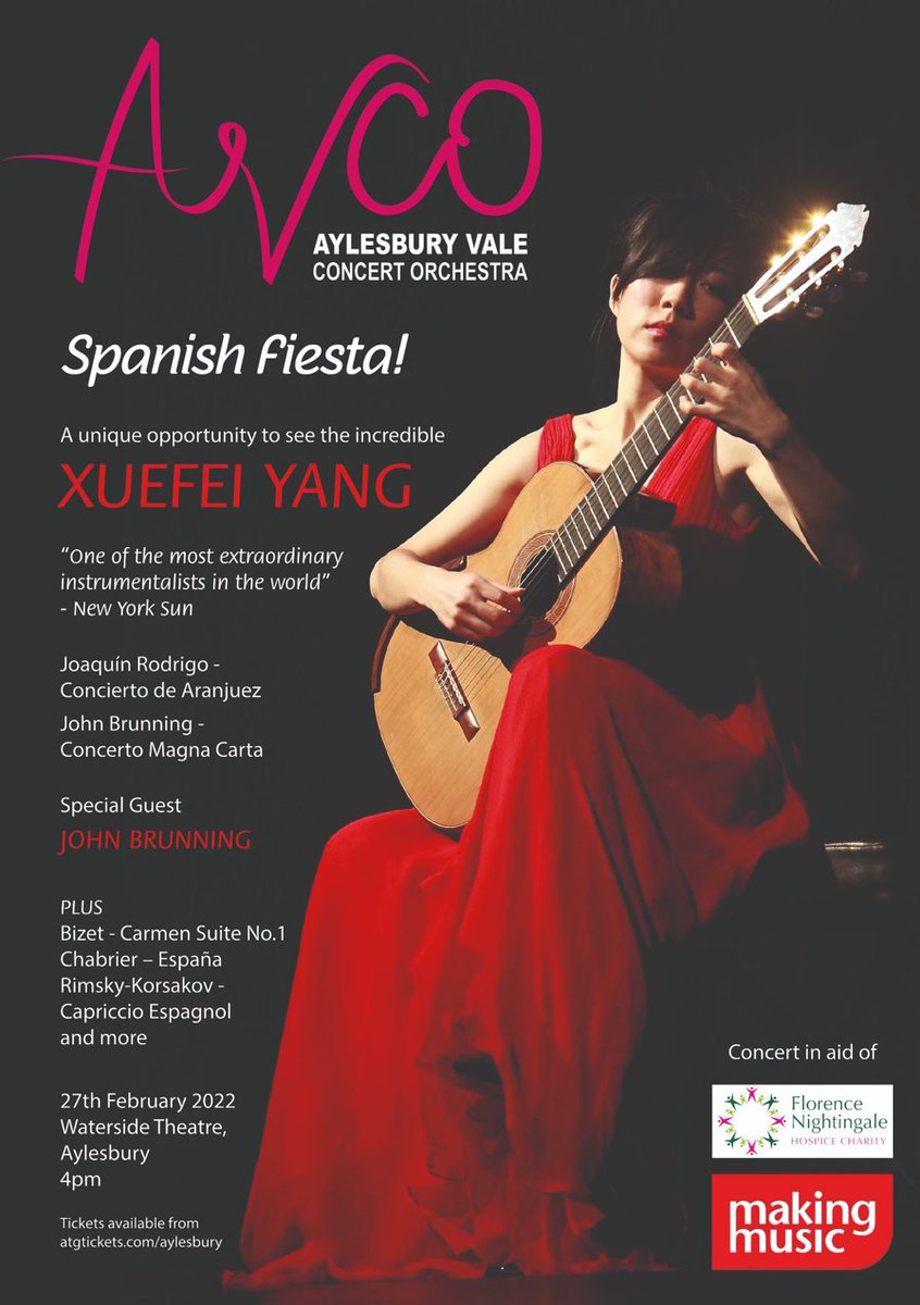 Morning everyone!  
If you have been missing live music?  Don’t forget to get tickets for <a href="/ConcertVale/">Aylesbury Vale Concert Orchestra</a> tickets for 27th February 2022.
The evening will raise much needed funds for the amazing @fnhospice 
&amp; is hosted at <a href="/TheWaterside1/">Aylesbury Waterside</a>