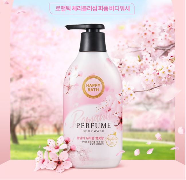 Гель парфюмированный купить. Happy Bath Perfume body Wash Romantic Cherry Blossom. Happy Bath Perfume гель для душа 900 ml. Гель для душа Happy Bath Pure Cotton Flower. Cherry Blossom гель для душа.