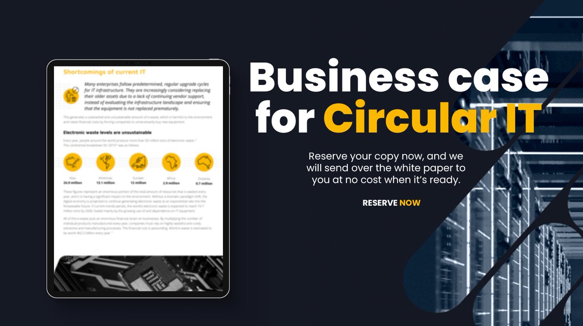 Revamp your #ITstrategy for better profitability!
<a href="/Aliter_Networks/">Aliter Networks</a> is working on a white paper that has valuable insights on Circular IT. Reserve your copy today aliterbusinesscase.carrd.co 

#AliterNetworks #BCorp #CircularIT #Whitepaper