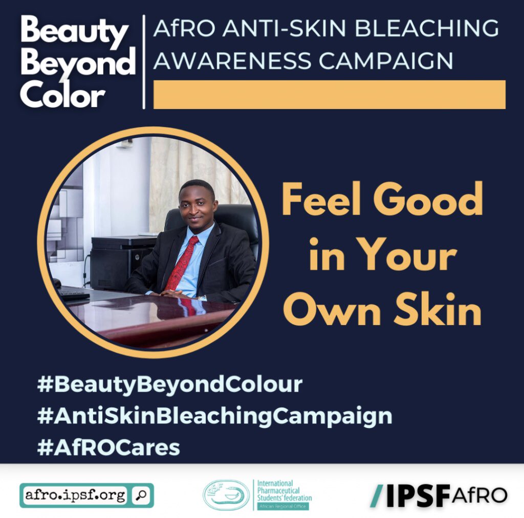 @IPSFAfRO 

#antiskinbleachingCampaign
#BeautyBeyondColour
#AfROCares