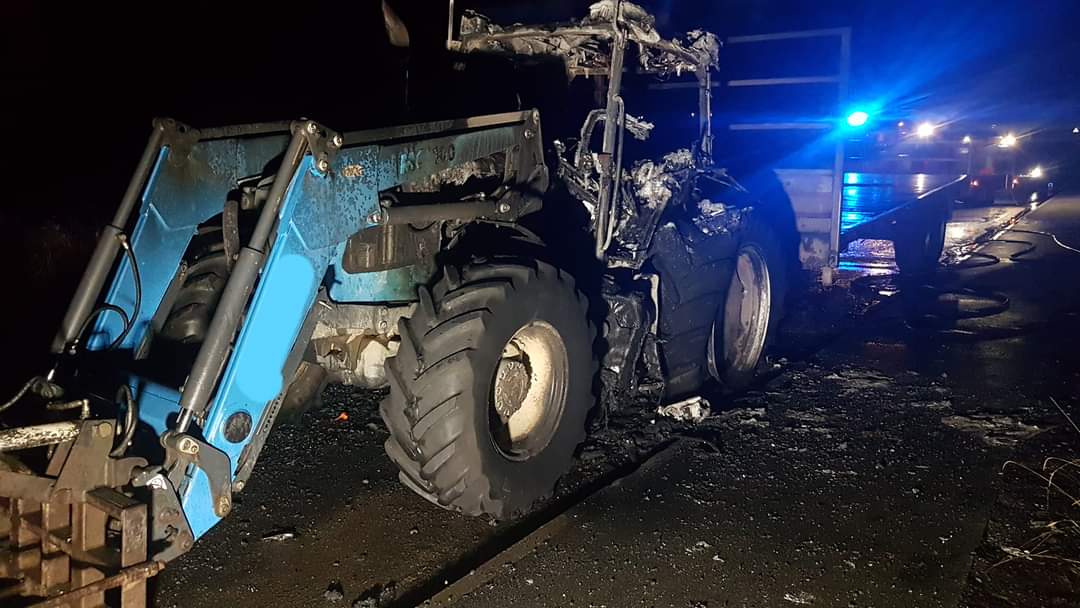 Early morning incident. Tractor on fire on the A174 near Whitby. Lythe and Whitby attended the incident and extiguished using hose reel jets with firefighters in breathing apparatus.

<a href="/NorthYorksFire/">North Yorkshire Fire & Rescue Service</a>
