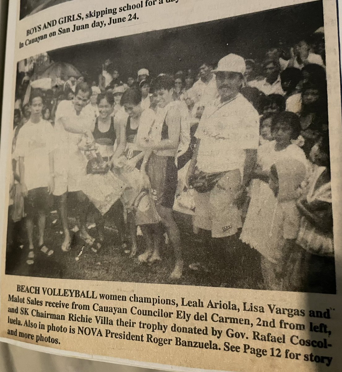 CoachCarm09's tweet photo. The first tournament for beach volleyball in the country followed after the Asian tournament,in Negros Occidental by NOVA headed by Coach Roger Banzuela.That was the birth of beach vball in Negros and Western Visayas. ❤️ #history #beachvolleyball https://t.co/yZ0a9jUvcF