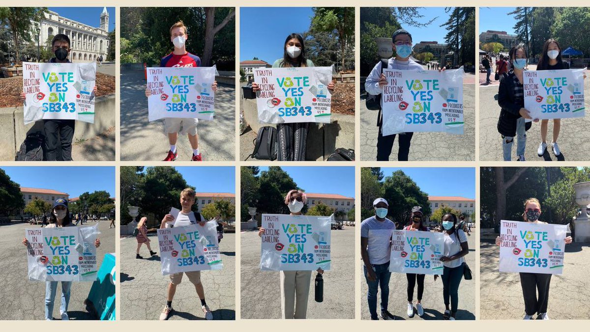 annaknall's tweet photo. UC Berkeley students are in support of SB343! We want TRUTH IN LABELING ♻️ Vote YES ♻️ @BuffyWicks 
@CALPIRG @CALPIRGStudent @Cal_PIRG https://t.co/TLCN4sx6DL