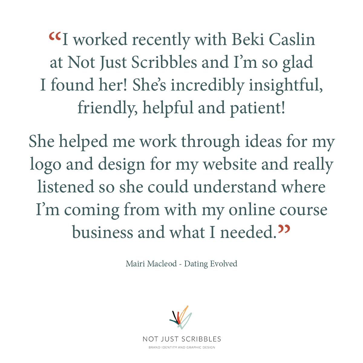 Another 5* review, it was amazing to work with Mairi designing all her branding elements. I wish her all the best in her business venture datingevolved.com #northwestwomeninbusiness #selfemployedwomen  #leadingladies #femaleempowerment #womensupportingwomen #brandingdesign