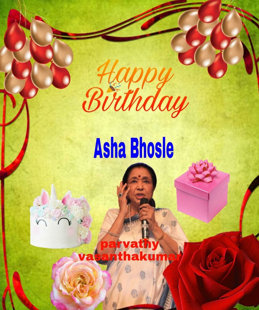 Happy Birthday Asha Bhosle  