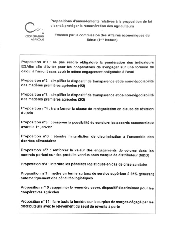 .<a href="/lacoopagricole/">La Coopération Agricole</a> à la manœuvre au sénat pour détricoter la loi votée à l'unanimité à l'assemblée. <a href="/FNPLait/">FNPL</a> demande aux sénateurs de prendre leur responsabilité pour protéger les revenus des agriculteurs. Le document sur bit.ly/2WWiyJf #ceuxquifontlelait <a href="/J_Denormandie/">Julien Denormandie</a>