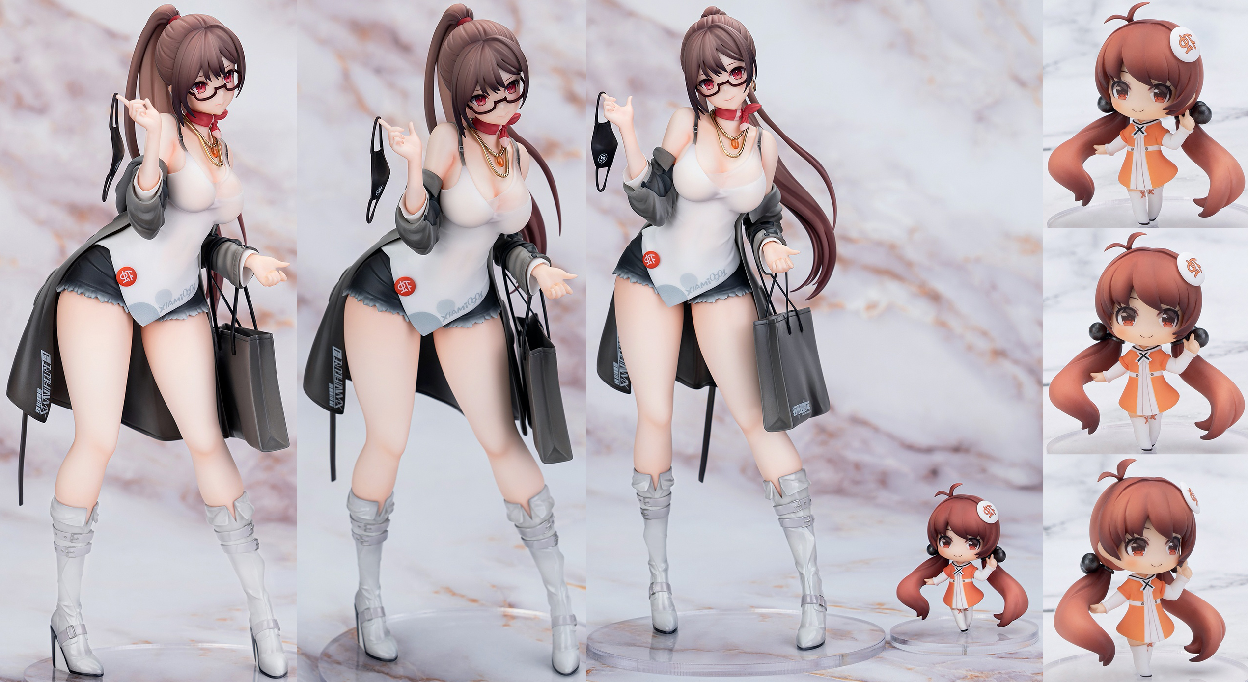 APEX × 蝦米大模王 XIAMI フィギュア 色違い　2種セット 特典】XIAMI 4周年記念フィギュア -初めまして- セットVer. 1/7