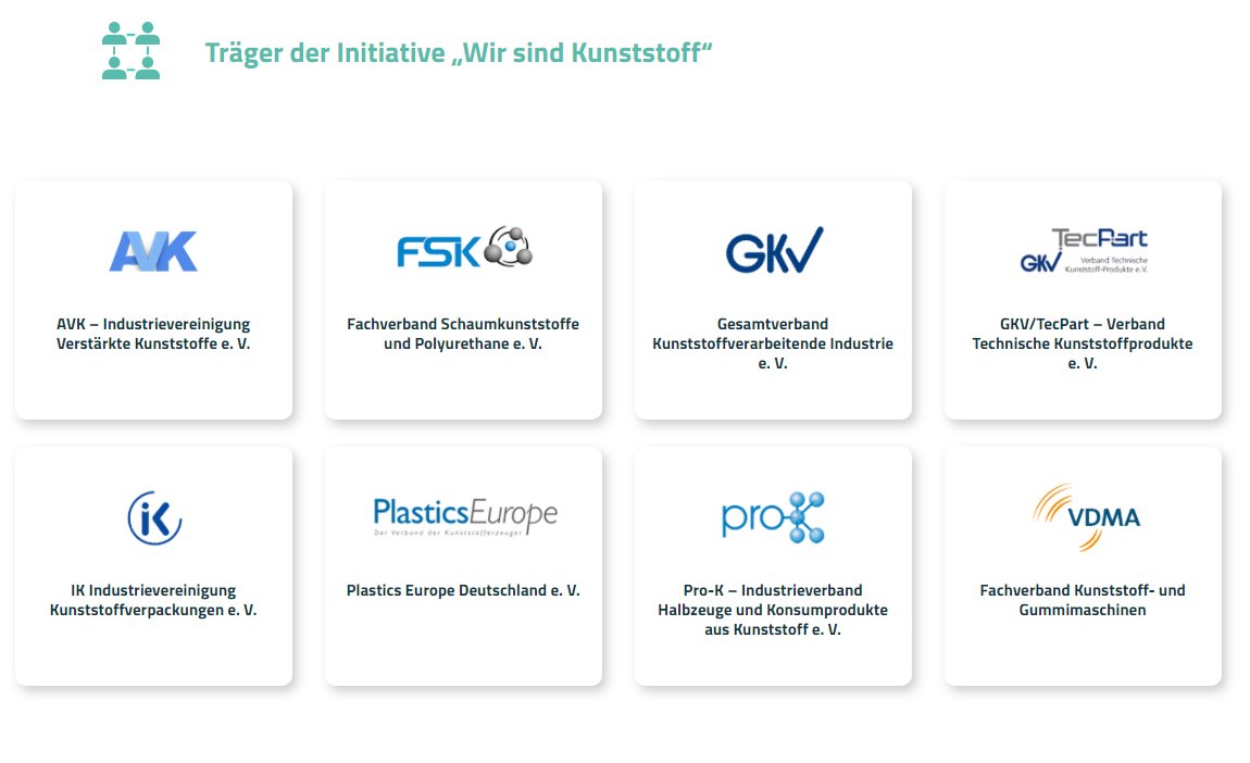 Gestern starteten die großen #Verbände der #Kunststoffindustrie mit „Wir sind Kunststoff“ eine neue Initiative &amp; Plattform, um den Austausch zu Innovationen &amp; nachhaltigen Entwicklungen der Kunststoffindustrie in Richtung Kreislaufwirtschaft voranzutreiben
dein-kunststoff.de