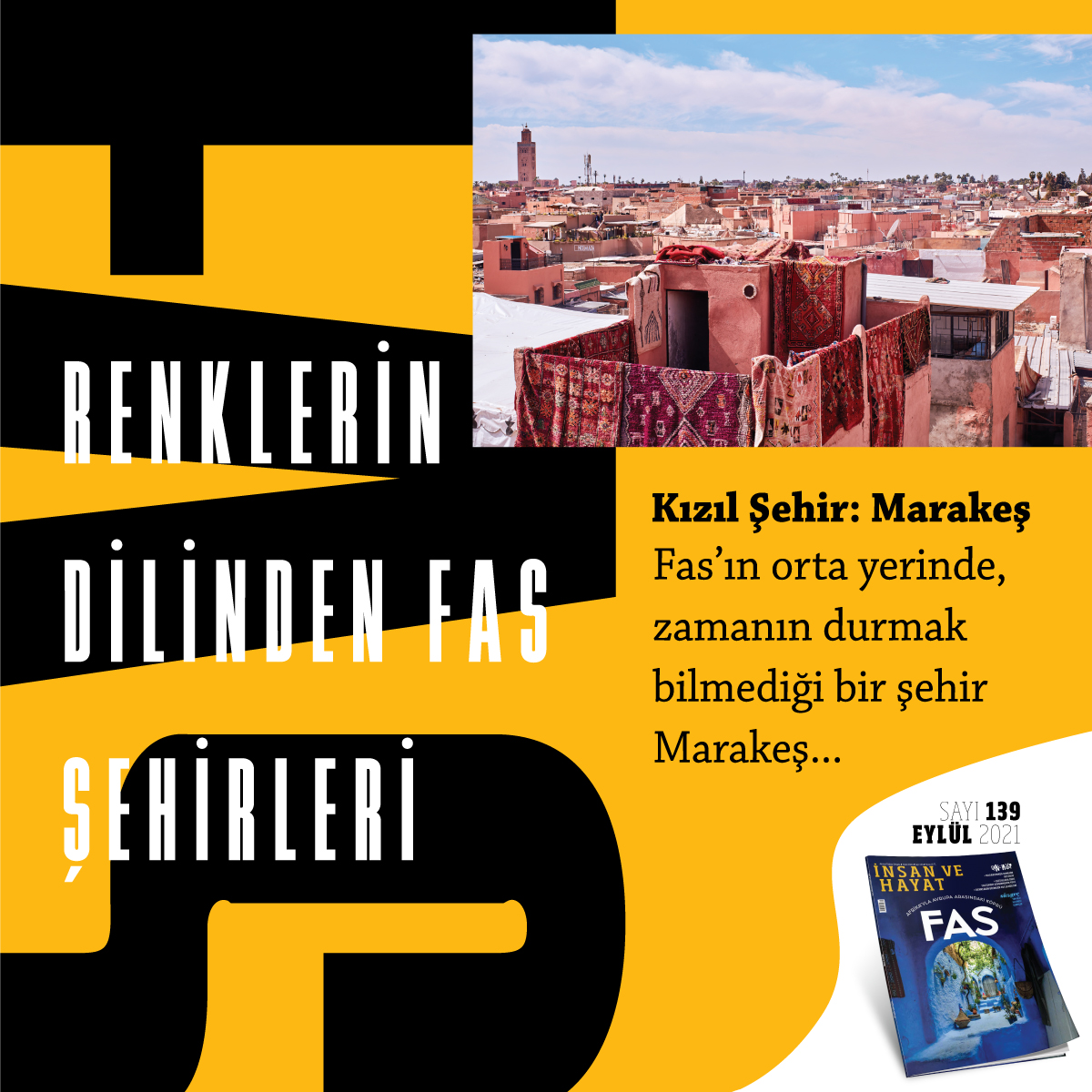 insanvehayat's tweet image. Renklerin Dilinden Fas Şehirleri
Tamamı Eylül sayısında..
#insanvehayat #renklerindili #fas