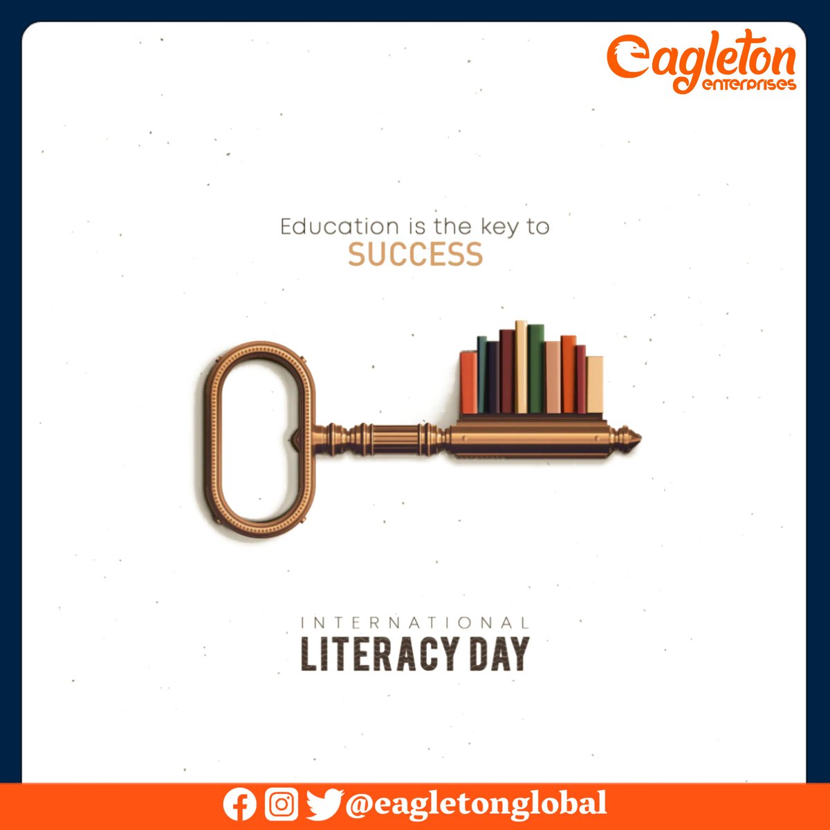 eagletonglobal's tweet photo. समस्त देशवासियों को अन्तर्राष्ट्रीय साक्षरता दिवस की हार्दिक शुभकामनाएं। आइये, हम समाज को शिक्षा के प्रति सकारात्मकता के साथ जागरूक करने का संकल्प लें और इस दिन को सार्थक बनाएं।
साक्षर समाज ही मजबूत राष्ट्र की नींव है!
#internationalliteracyday2021 https://t.co/D7TrR9apuN