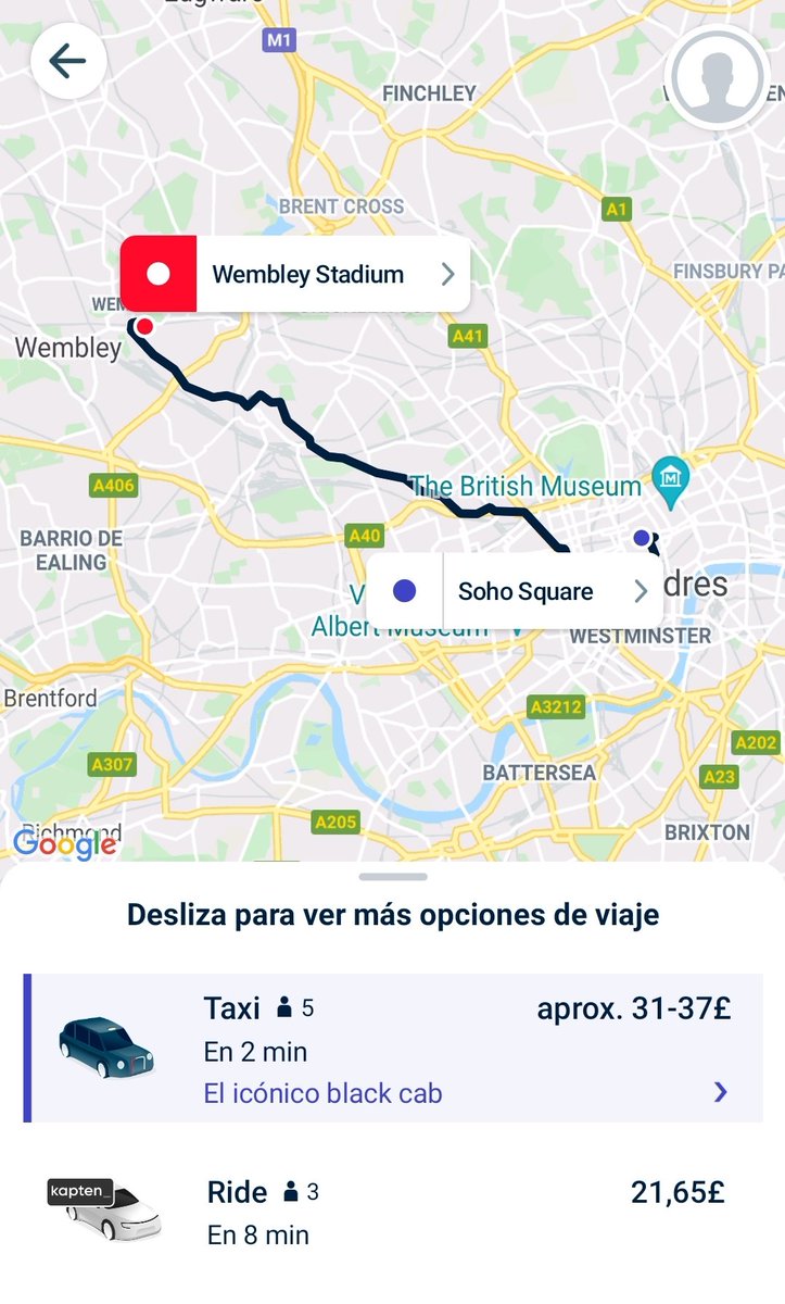 Elite_TaxiBcn's tweet photo. Londres siempre había sido el feudo de @FreeNow_UK. Los taxistas confiaron en las bondades de Free Now para ofrecer sus servicios.
Ahora, desde la misma app y a través de la empresa de VTC Kapten, los están hundiendo con precios muy por debajo de los que ofrecen los  black cab. https://t.co/IEa8Sg1mw7