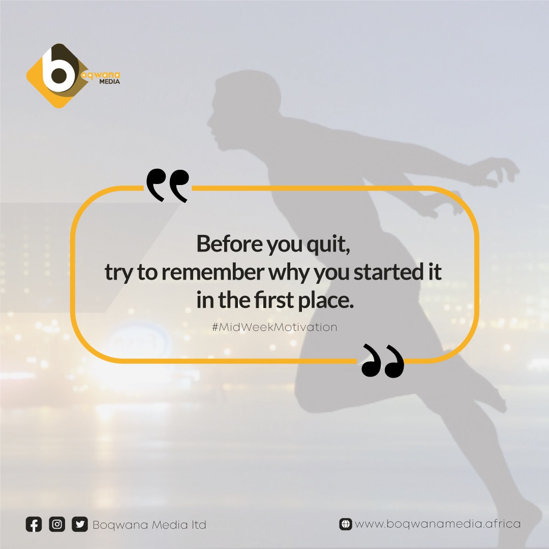 boqwanamedia's tweet image. Some midweek motivation to put you back on track and enjoy the rest of the week. 
#MidWeekMotivaton