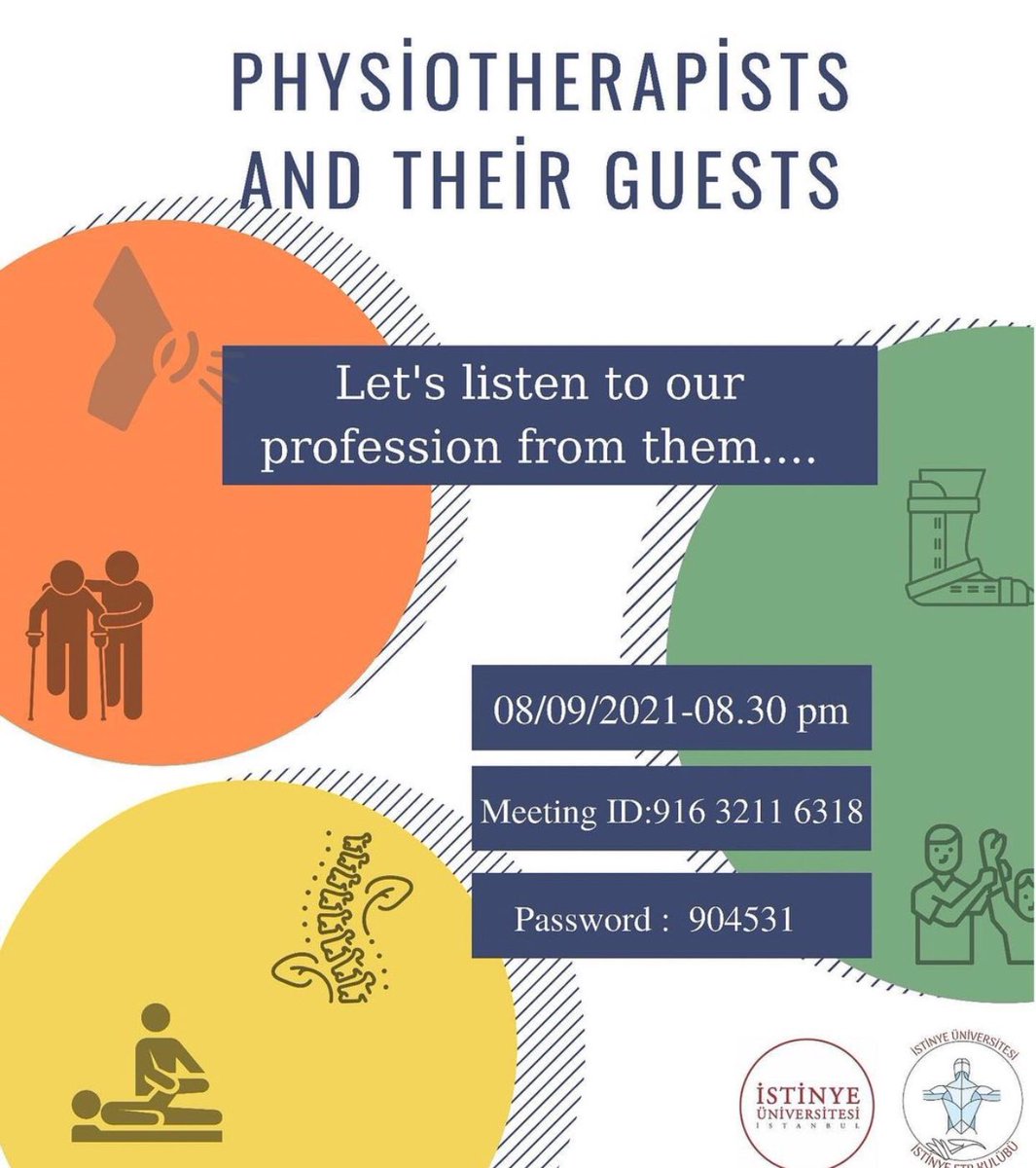 istinyeftr's tweet photo. Hello everyone 🙋🏻‍♀️,After a short break,we are together with you again in the new period. In our first event,we will be with our valuable teachers and their guests,special for September 8,World Physiotherapists Day.
Assoc.😌 https://t.co/fNEJ9T9CYx