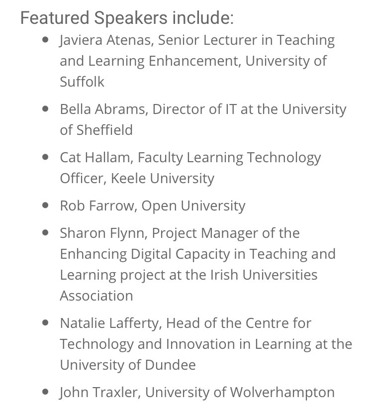 CatHallam1's tweet image. Excited and looking forward to the official launch 🚀 of ALT’s Ethical Framework with @bellaabramsIT @sharonlflynn, @philosopher1978, @jatenas @nlafferty, @johntraxler @MarenDeepwell. Interested to hear your views on parameters for Learning Tech. #altc2021
