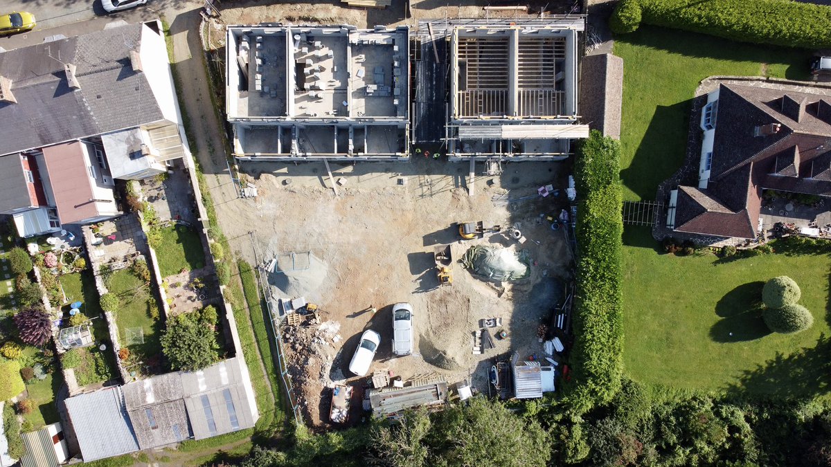 penfro_consult's tweet photo. Monitoring visit carried out this morning for the @devbankwales on a 5 dwelling scheme in Pembroke #residential #housing #property #newhomes #aerialview #monthlyprogress https://t.co/ZTgr8CJXp1