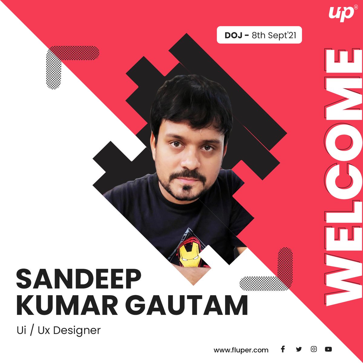 FluperOfficial's tweet photo. We welcome Sandeep Kumar Gautam to begin their professional journey with us. We hope to see splendid outcomes with your brilliant talent!
#welcomepost #employeewelcome #fluper #mobileappstatistics #mobileapps #appdevelopers #appdevelopmentcompany #uaemobileagency https://t.co/lmExvDl41r