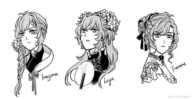 [genderbend] That alternative hairstyles femluc prompt~ 
