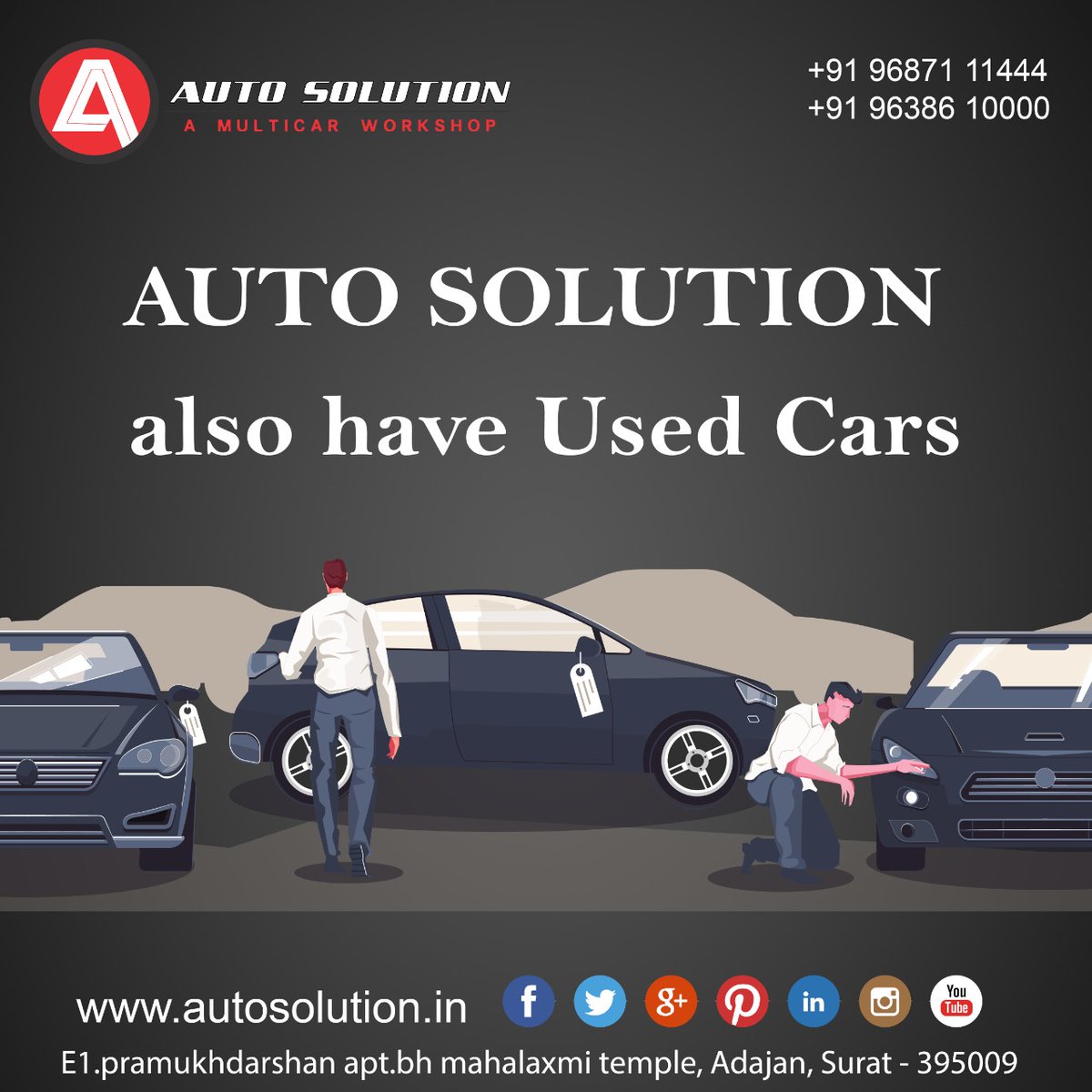 autosolution10's tweet image. Planning to buy a Used Car in Surat?

Find the best deals on second-hand cars in good condition.

call for more information: 9687111444

#usedcars #secondhandcars #usedcarsforsale #secondhandcar #usedtoyota #usedhyundai #usedford #autosolution #ananyaitsolution  #car #surat