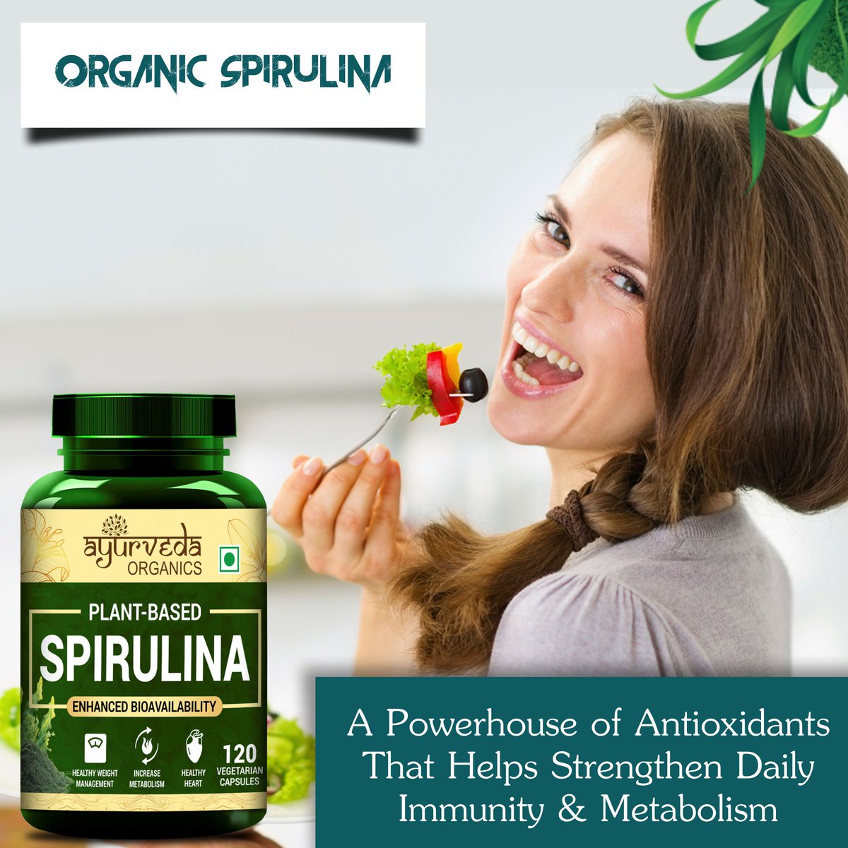 🌱Ayurveda Organics Spirulina  ⚡

Contains plant-based nutrients to fight allergies, reduce stress levels, boost stamina, reduces fatigue and aid in body detox.✔

#strengthendailyimmunity #strengthendailymetabolism #supportmentahealth #improvingguthealth #managingdiabetes