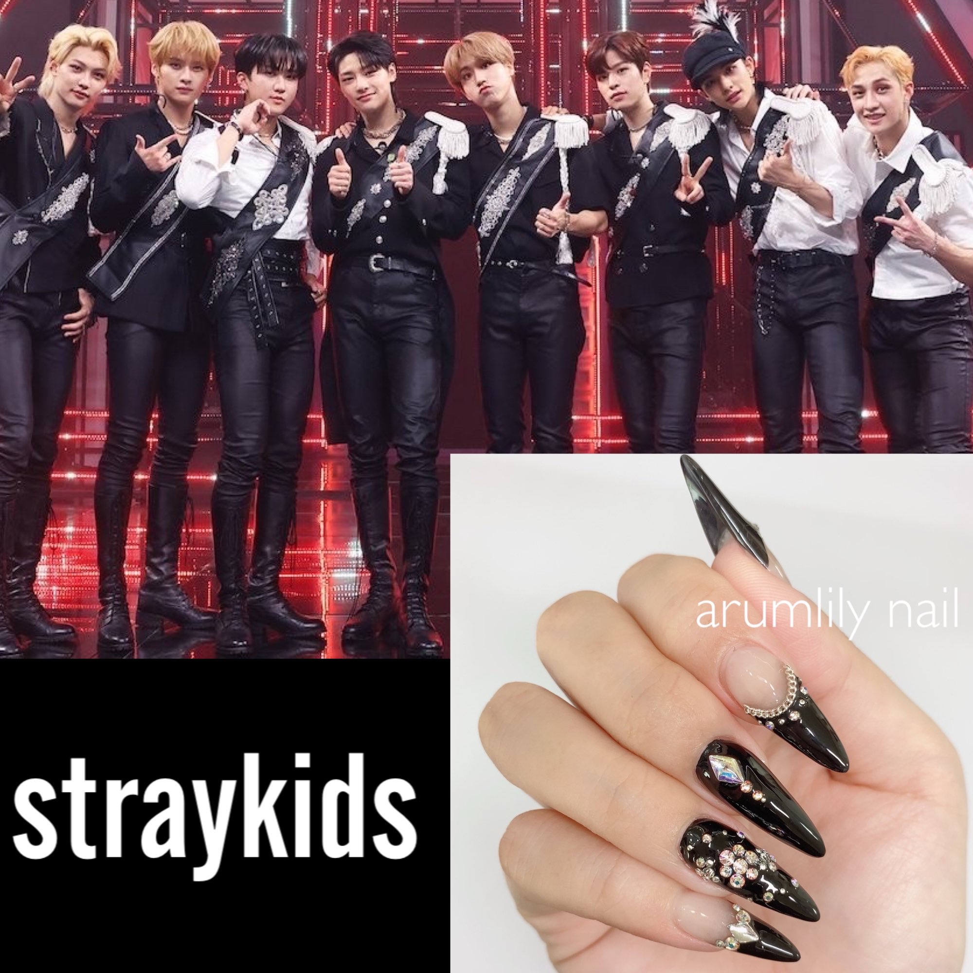 straykids ストレイキッズ　スキズ　ストレイキッズネイル　スキズネイル Stray Kids - straykids ストレイキッズ スキズ ストレイキッズ