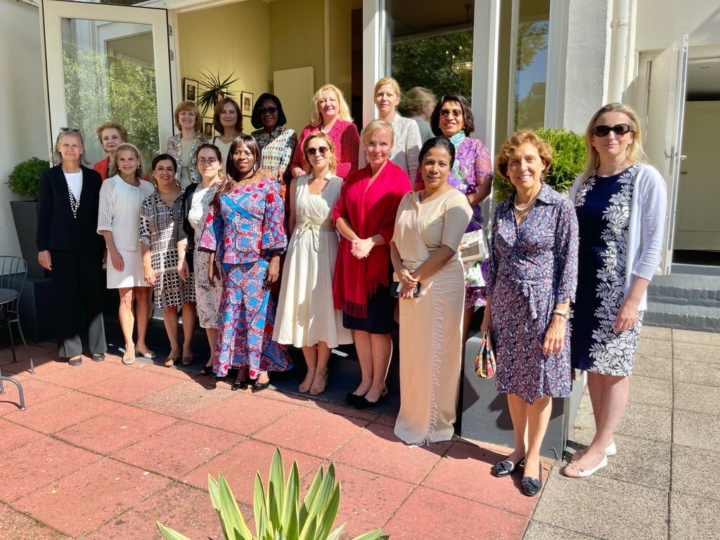 dpmarkovic's tweet photo. Under the Dutch sun brought together by lovely ambassadors of Latvia and Albania ⁦⁦@WAGroupnl⁩ https://t.co/YqwxgthV7n