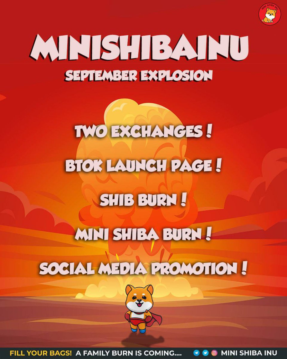 elmmel_209's tweet image. What has Mini Shiba Inu achieved in these first 38 days of launch?
✅#1 Trending on Dextools 
✅$25 million+ Market Cap
✅Certik Audited 
✅Btok Ad approved
✅20k+ Holders
✅28k members on Telegram 
✅24.2k Twitter followers
#SHIB #minishibainu