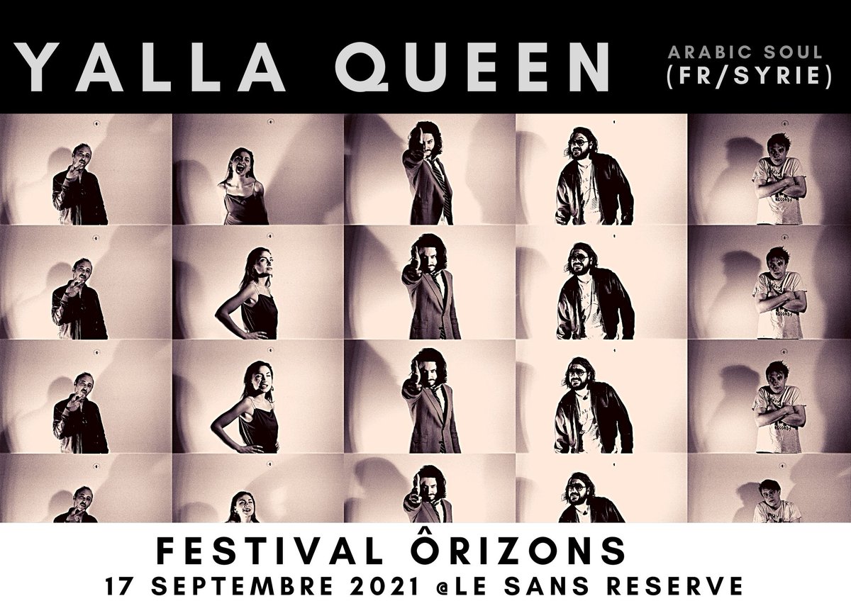 MuseRaymuse's tweet image. YALLA QUEEN (France Syrie)sans-reserve.org/evenement/yall…
Cette formation est née d’une rencontre entre le guitariste parisien Aurélien Fradragrada issu de la scène soul internationale (Lee Fields, Charles Bradley) et de Lynn Adib, chanteuse Syrienne au cursus impressionnant.