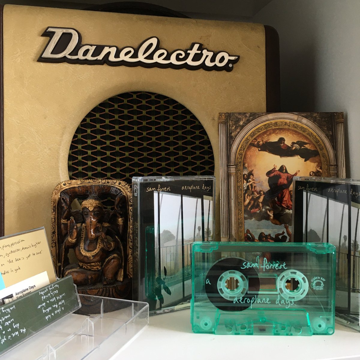 sam forrest (@samforrestsound) on Twitter photo so pleased with my new album on tape from <a href="/hiddenbayrec/">Hidden Bay Records</a> that i even created a sad-boy shrine to it, hallelujah! pay your tithes to: hiddenbayrecords.bandcamp.com/album/aeroplan… so pleased with my new album on tape from <a href="/hiddenbayrec/">Hidden Bay Records</a> that i even created a sad-boy shrine to it, hallelujah! pay your tithes to: hiddenbayrecords.bandcamp.com/album/aeroplan…