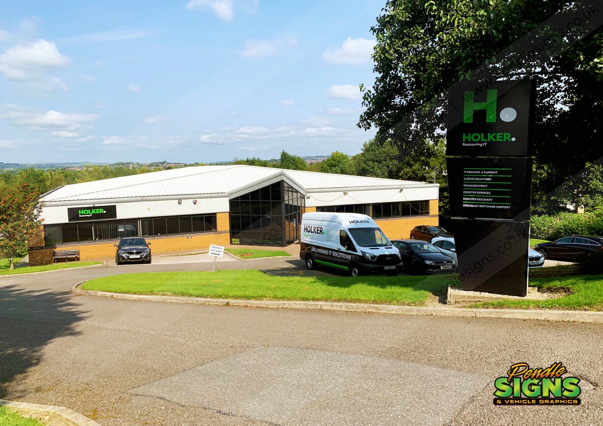 Pleasure to help <a href="/HolkerIT/">Holker IT</a> settle into their new building recently by updating the external signage for them. Always looks nicer on a sunny day doesn't it! #signs #signage #branding #graphics Manufactured and installed by <a href="/PendleSigns/">Pendle Signs</a> 😎
