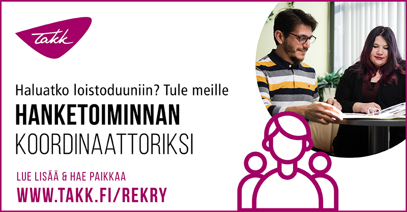 TAKKTampere's tweet photo. Nyt on etsinnässä hanketoiminnan koordinaattori! 
Lue lisää ja hae 22.9. mennessä: https://t.co/JCKfE5Un92

#rekry #työpaikka #ammatillinenkoulutus #kehittäminen https://t.co/MmFAFRQ6SQ