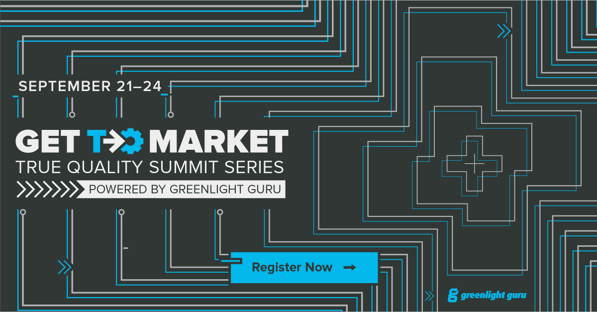 greenlightguru's tweet photo. The clock is ticking...just a few weeks until the Get to Market True Quality Summit Series! Will you be there? Grab your free front row seat here: https://t.co/q70LXD52Lo

#GettoMarketSummit https://t.co/GunvMICJ0j
