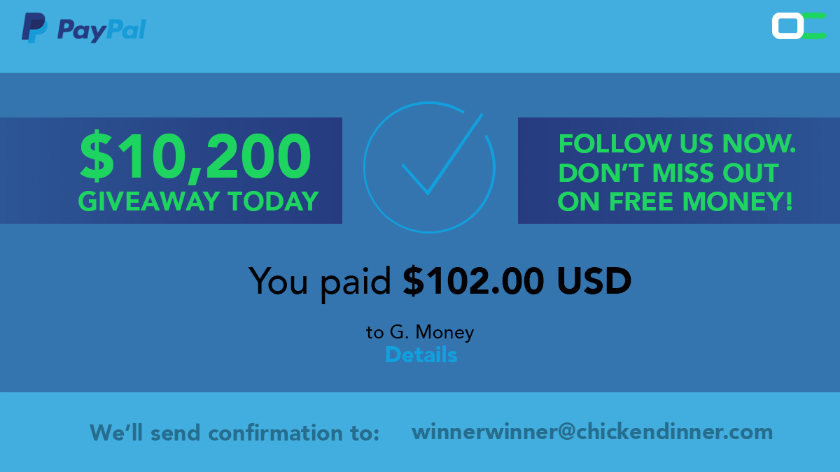 This PayPal could be to you right now. 👇 

We're giving away $102 to 100 followers today for 102nd #NFL season. 💰

RT this and drop your PayPal handle.

Let us cover your sportsbook deposit—or pizza for Cowboys vs. Buccaneers.#BeatTheOdds

T&amp;Cs: buff.ly/3vpWaTP