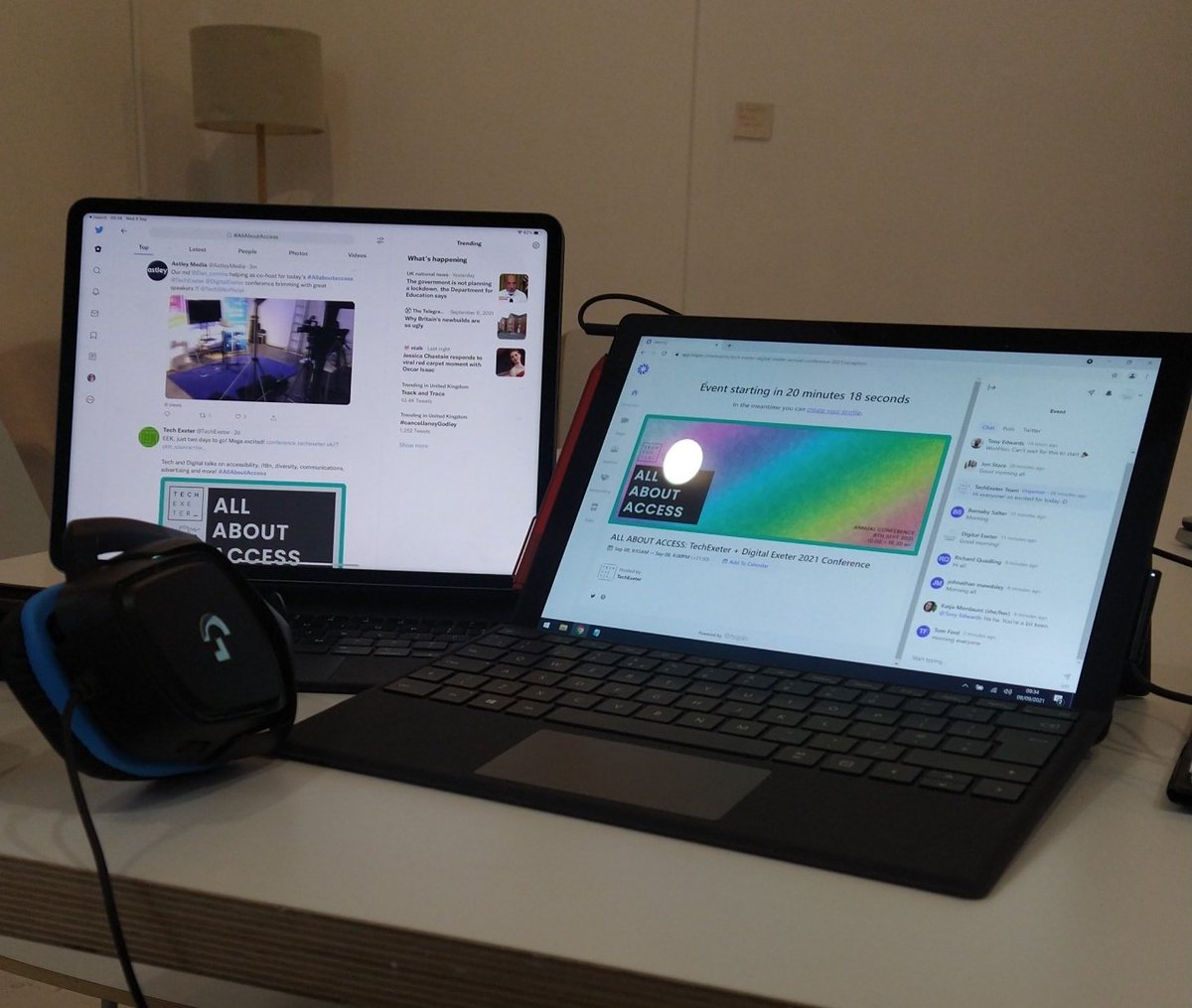 Digital Exeter (@digitalexeter) on Twitter photo #AllAboutAccess Our Track 3 host <a href="/_ofwanderings/">Sarah Marks</a> is all setup for moderating and engaging with all things access. It's not too late to join us + <a href="/TechExeter/">TechExeter</a> for our annual conference! conference.techexeter.uk #AllAboutAccess Our Track 3 host <a href="/_ofwanderings/">Sarah Marks</a> is all setup for moderating and engaging with all things access. It's not too late to join us + <a href="/TechExeter/">TechExeter</a> for our annual conference! conference.techexeter.uk