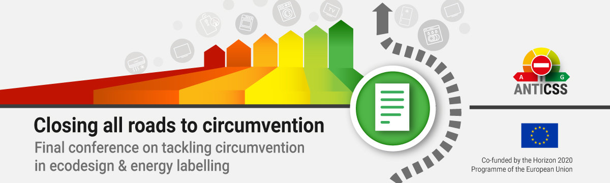 AntiCSS final event on circumvention in #energylabel and #EUecodesign area is taking place next week: 15. 9. 2021

- Definitions and legislation
- Testing and real-life cases
- Energy savings lost
- Role of Authorities and labs
- Recommendations

Agenda: anti-circumvention.eu/news-post/1592…